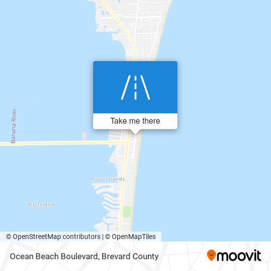 Mapa de Ocean Beach Boulevard