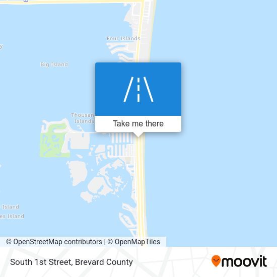 Mapa de South 1st Street