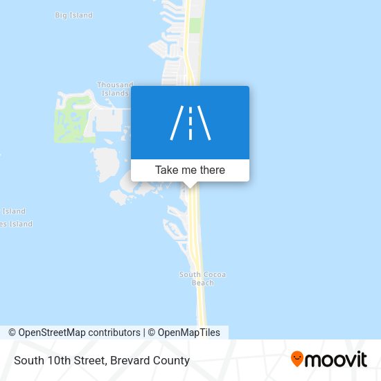 South 10th Street map