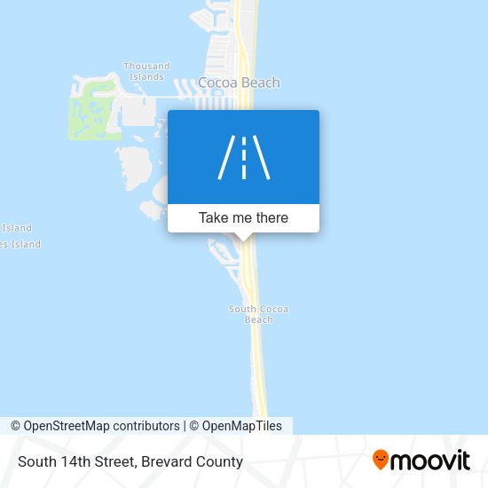 Mapa de South 14th Street