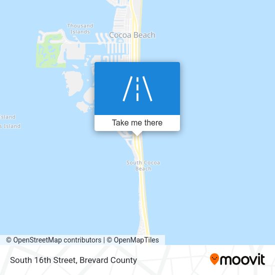 South 16th Street map