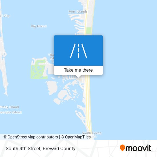 Mapa de South 4th Street