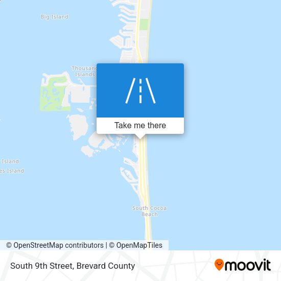 South 9th Street map