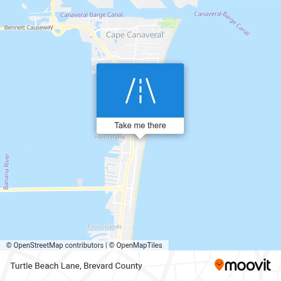 Turtle Beach Lane map