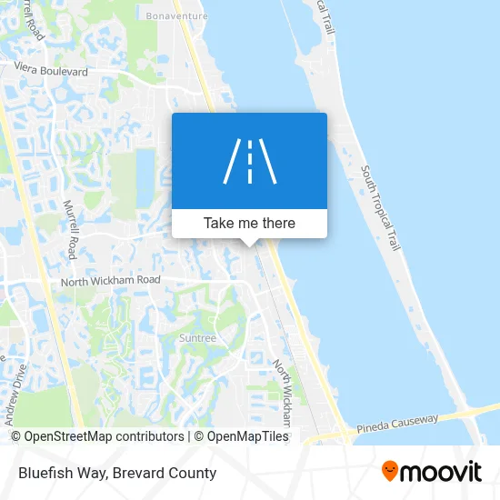 Bluefish Way map