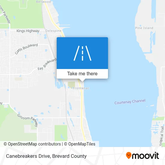 Canebreakers Drive map