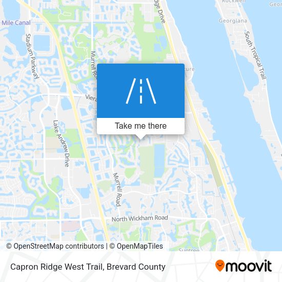 Mapa de Capron Ridge West Trail
