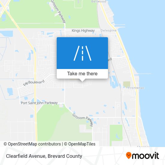 Mapa de Clearfield Avenue