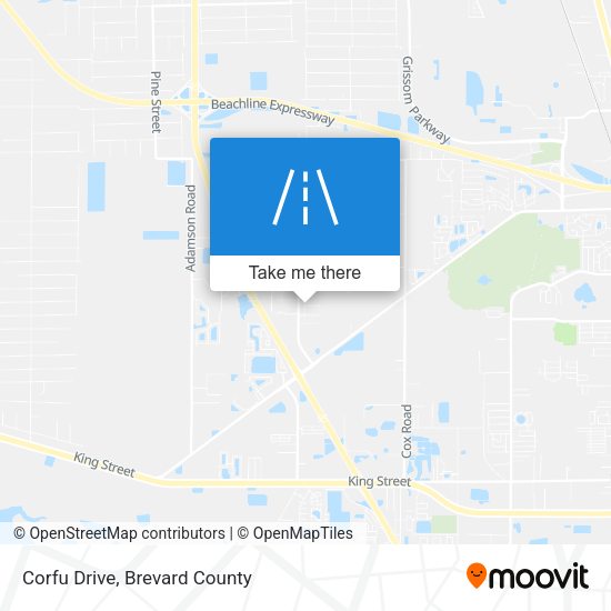 Corfu Drive map