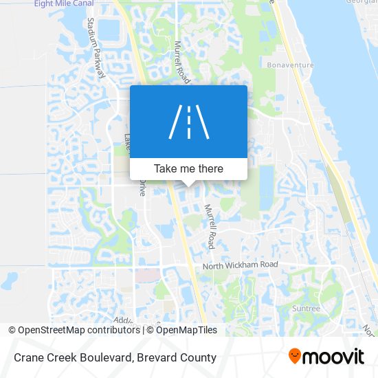 Mapa de Crane Creek Boulevard