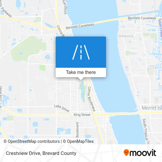 Crestview Drive map