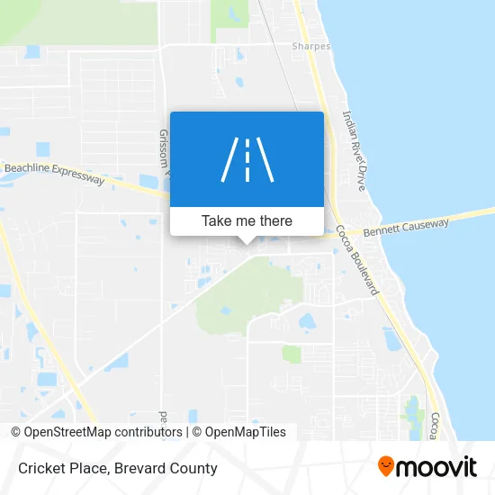 Mapa de Cricket Place