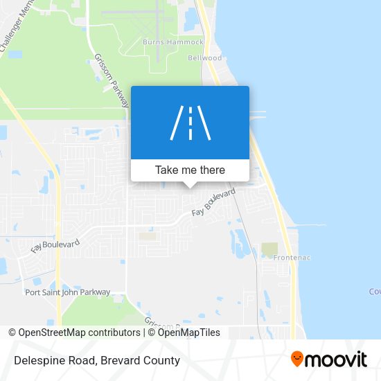 Delespine Road map