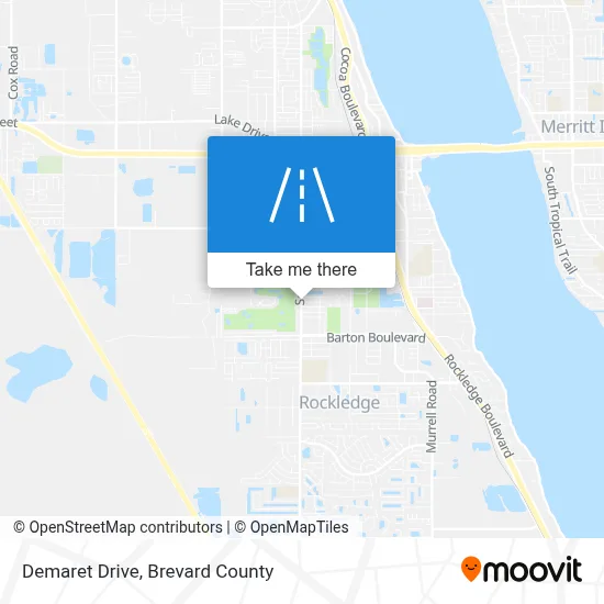 Demaret Drive map