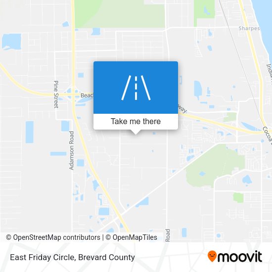 East Friday Circle map