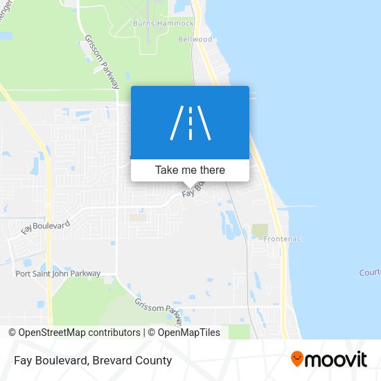Fay Boulevard map