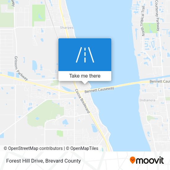Forest Hill Drive map