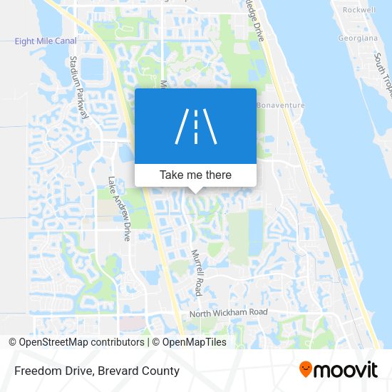 Mapa de Freedom Drive