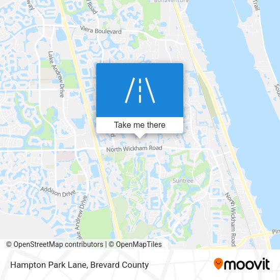 Hampton Park Lane map