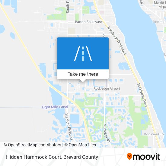 Hidden Hammock Court map