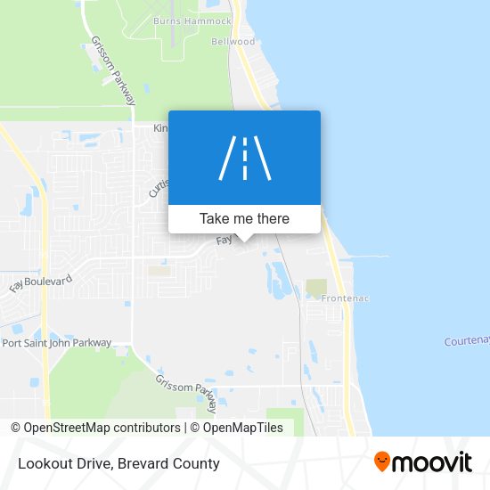 Mapa de Lookout Drive