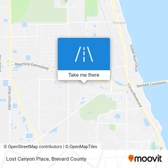 Lost Canyon Place map