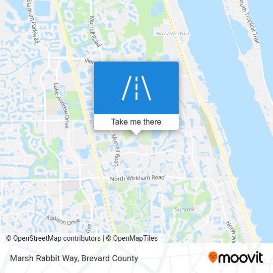 Marsh Rabbit Way map