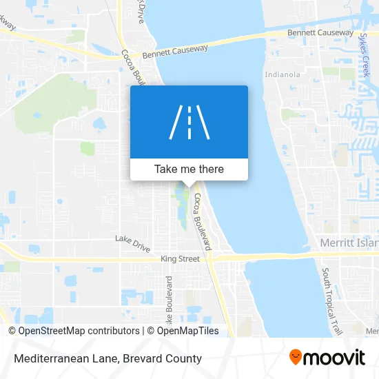 Mediterranean Lane map