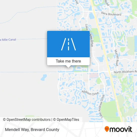 Mendell Way map