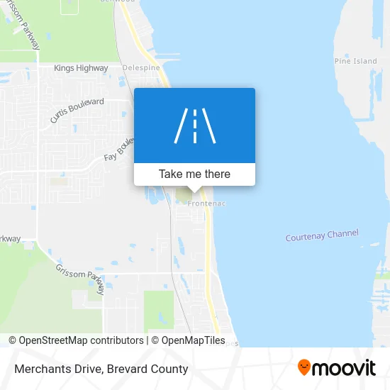 Merchants Drive map