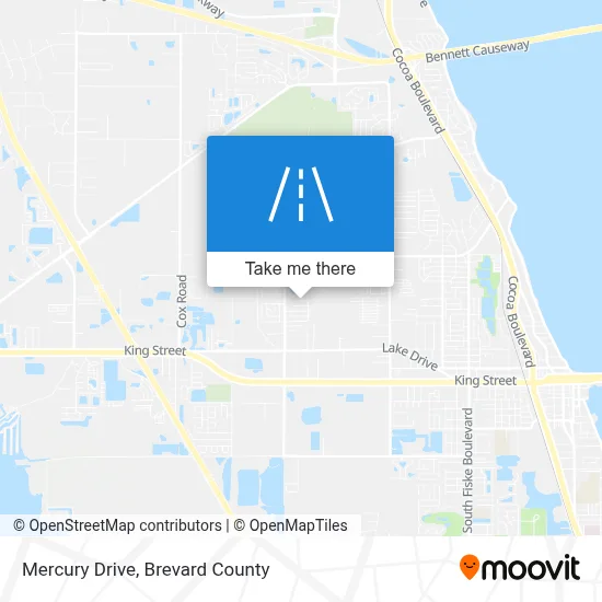 Mercury Drive map