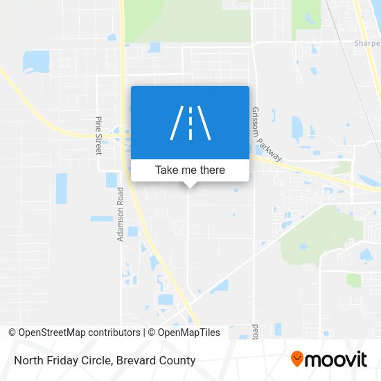 North Friday Circle map