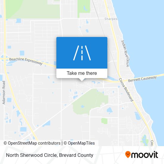 Mapa de North Sherwood Circle