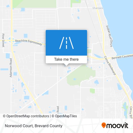Mapa de Norwood Court