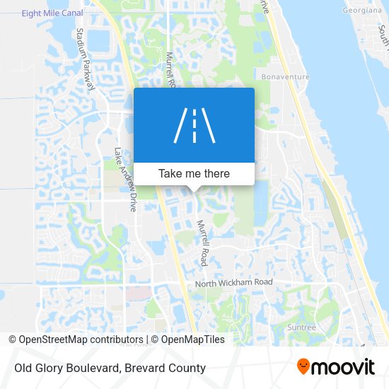 Mapa de Old Glory Boulevard