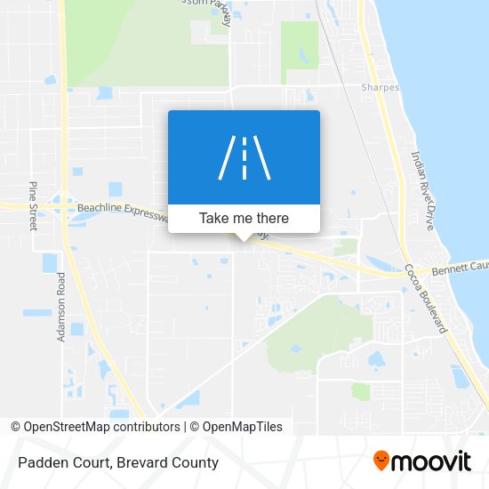 Padden Court map
