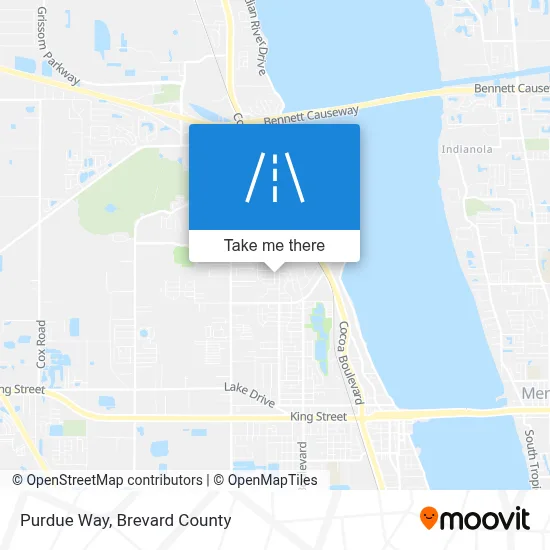 Purdue Way map