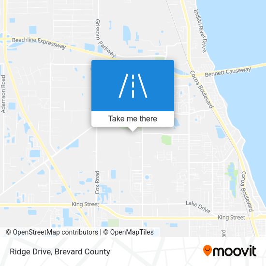Ridge Drive map