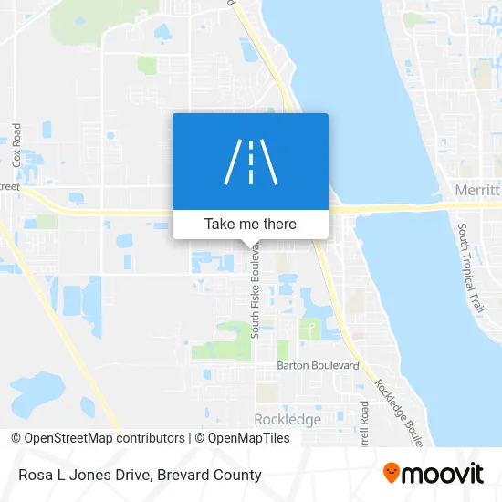 Rosa L Jones Drive map