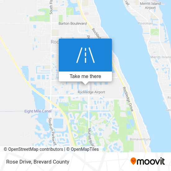 Rose Drive map