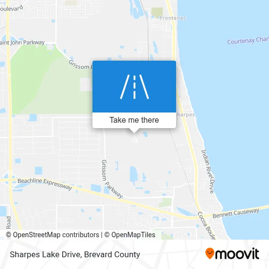 Sharpes Lake Drive map