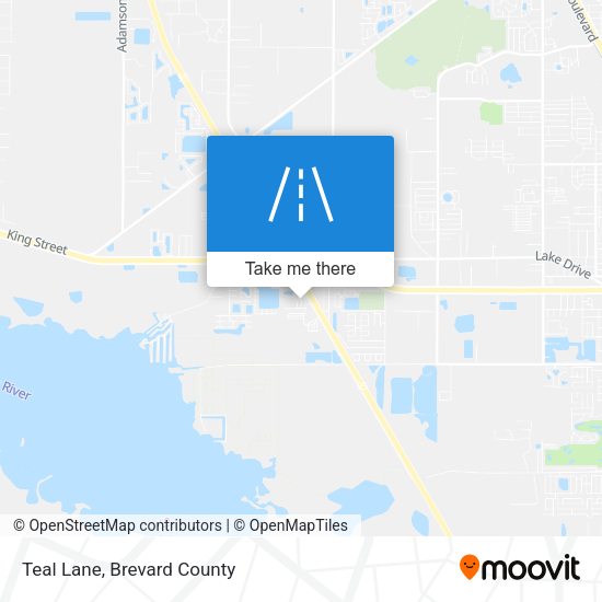 Mapa de Teal Lane