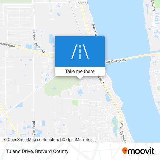 Tulane Drive map