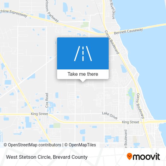 West Stetson Circle map