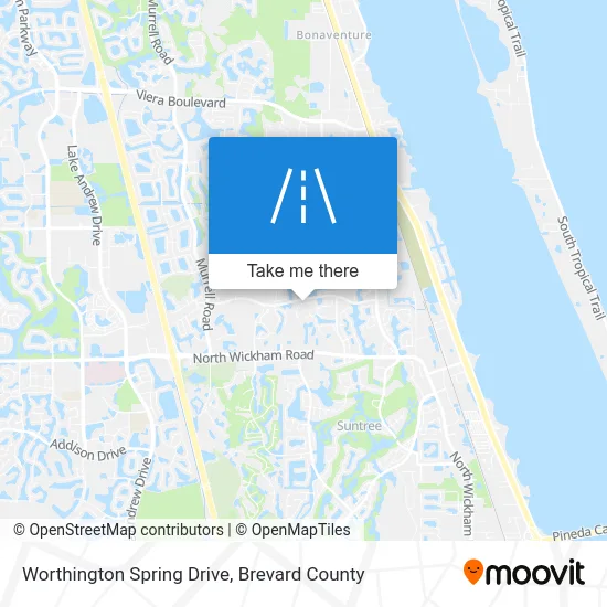 Worthington Spring Drive map