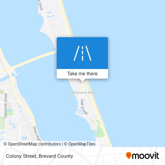 Colony Street map