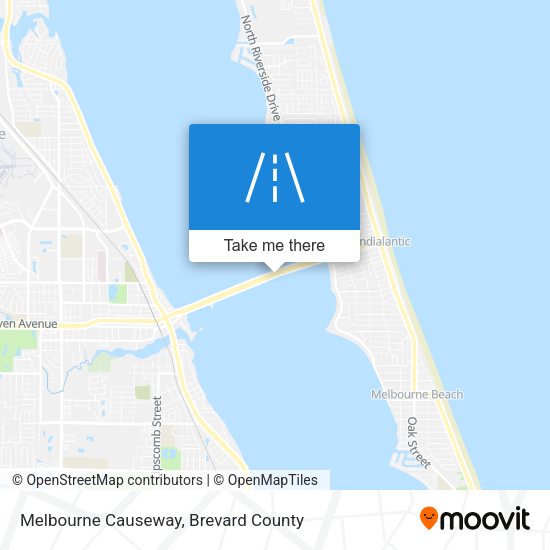Melbourne Causeway map