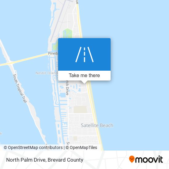 North Palm Drive map