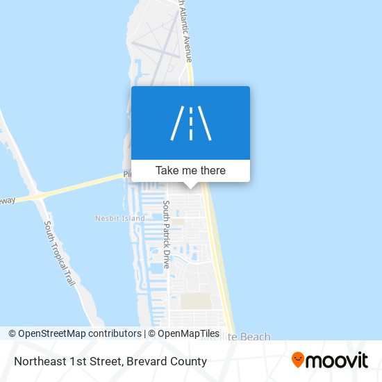 Northeast 1st Street map