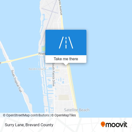 Surry Lane map